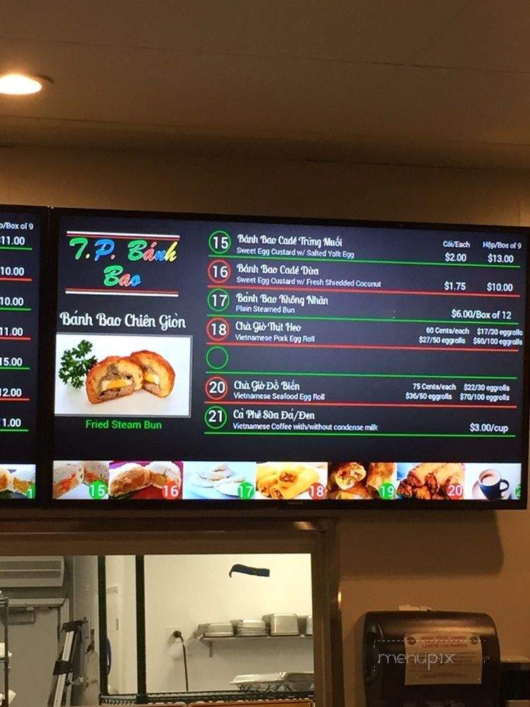 TP Banh Bao 3 - San Diego, CA menu_pic
