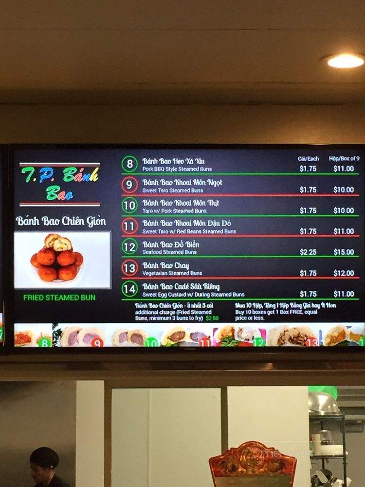 TP Banh Bao 3 - San Diego, CA menu_pic