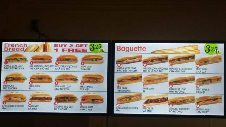 Pho Banh Mi Che Cali - Westminster, CA menu_pic