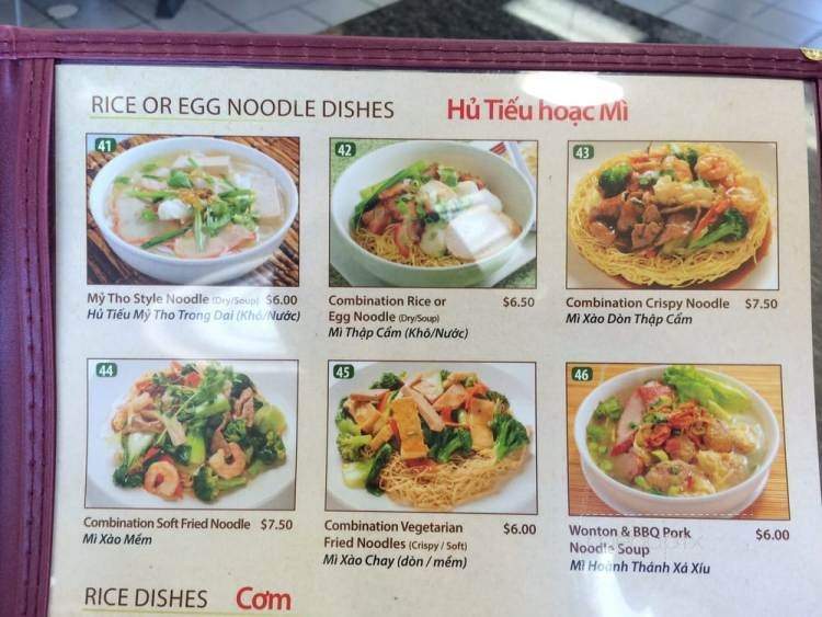 Pho Banh Mi Che Cali - Westminster, CA menu_pic