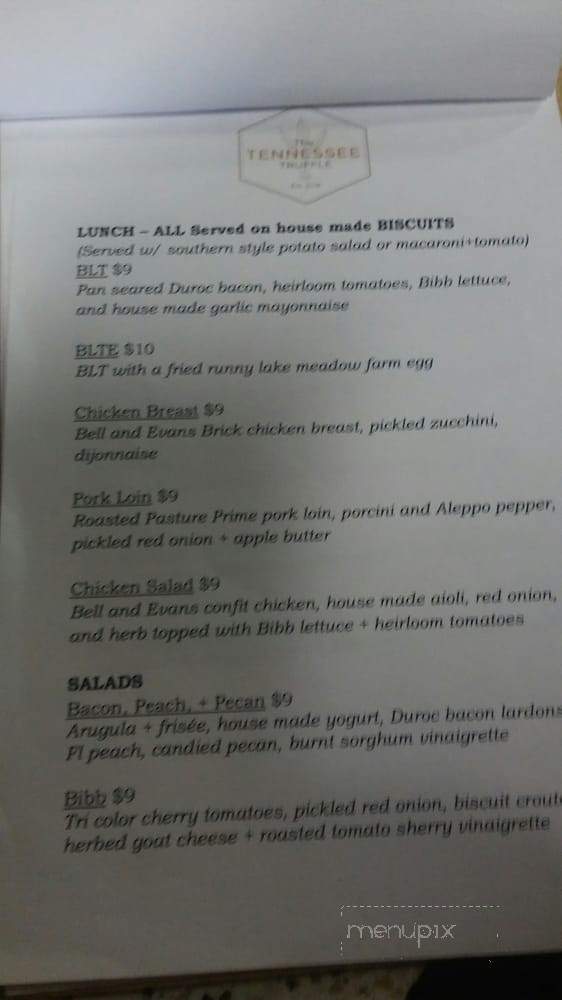 The Tennessee Truffle - Sanford, FL menu_pic