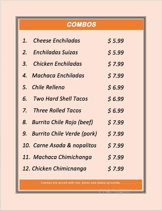 /28075988/Isabels-Mexican-Food-Menu-Glendale-AZ - Glendale, AZ