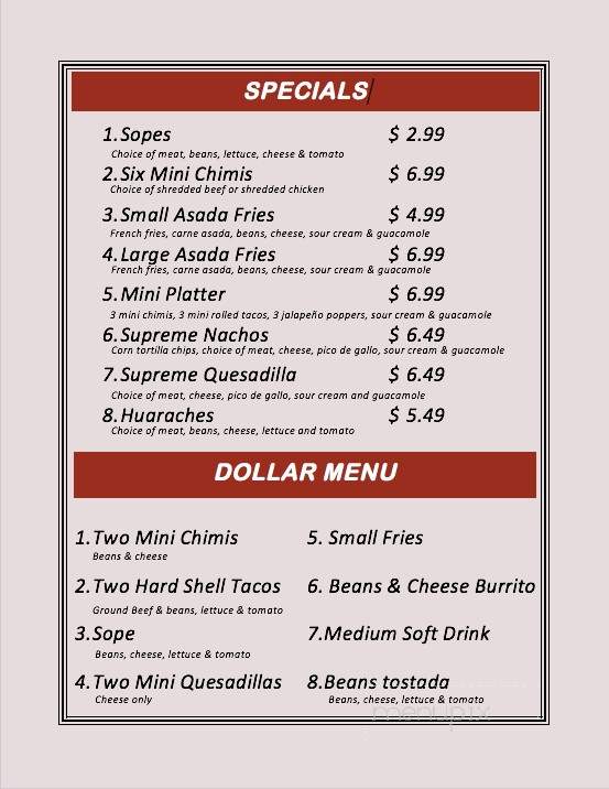 /28075988/Isabels-Mexican-Food-Menu-Glendale-AZ - Glendale, AZ