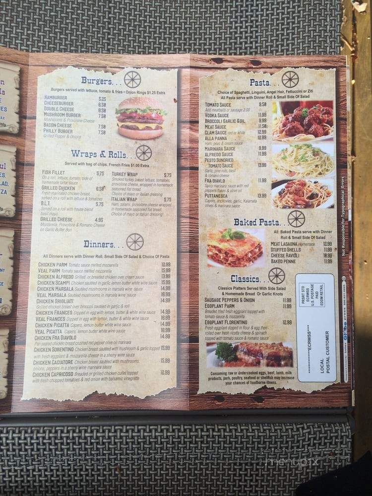 Pizza Pie-O-Near - Drums, PA menu_pic