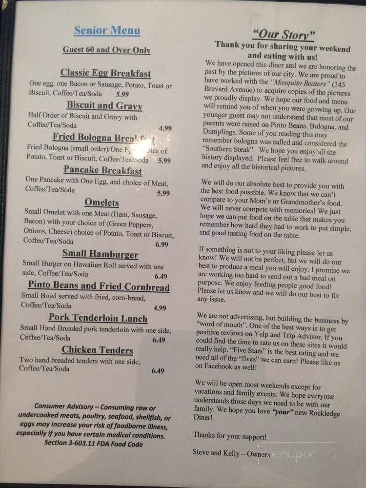 Rockledge Diner - Rockledge, FL menu_pic