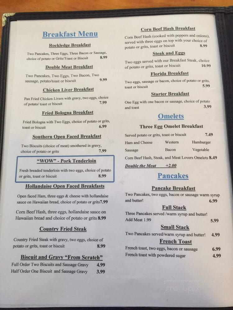 Rockledge Diner - Rockledge, FL menu_pic