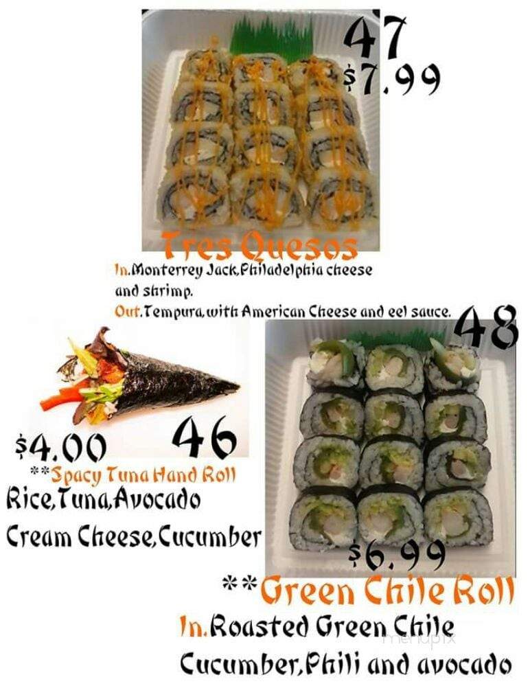 Sushi King - Safford, AZ menu_pic
