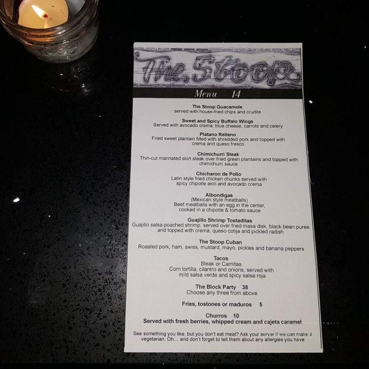 The Stoop - Ridgewood, NY menu_pic