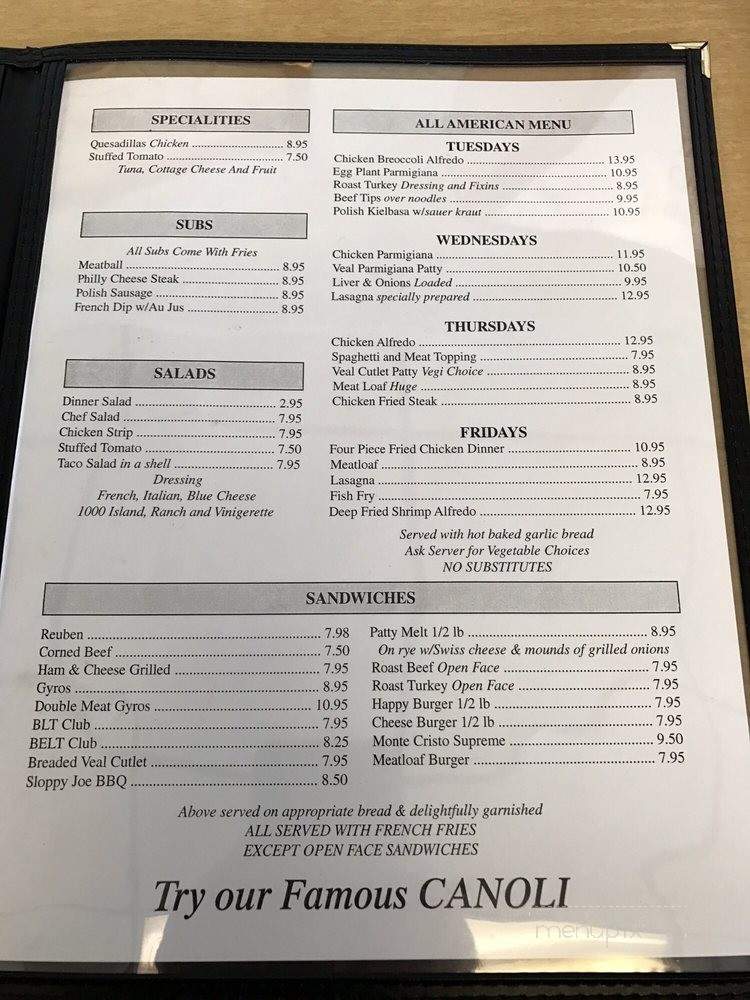Happy Chef - Lake Placid, FL menu_pic