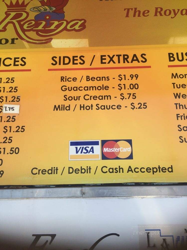 La Reina Del Sabor - Auburn, WA menu_pic