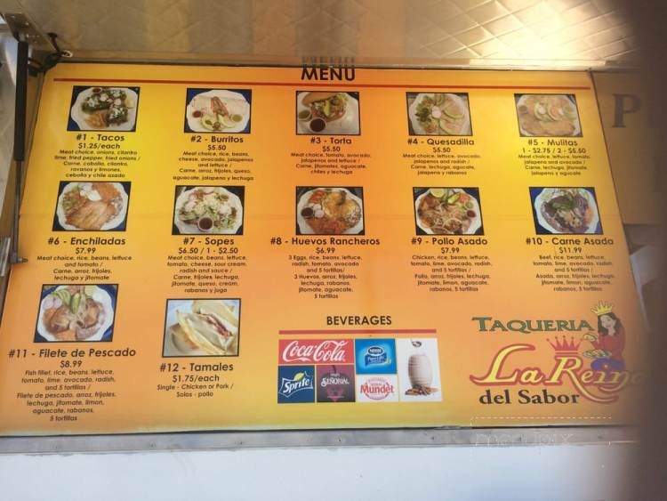 La Reina Del Sabor - Auburn, WA menu_pic
