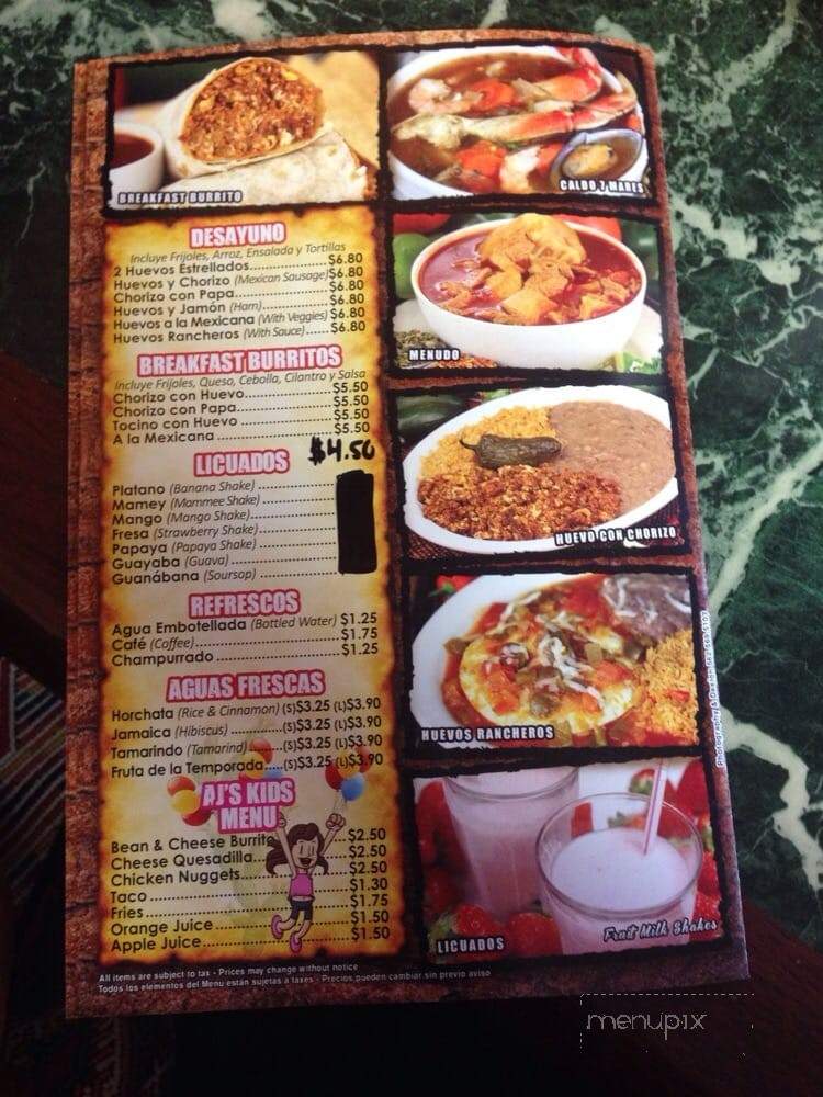 Bienvenido's Tacos & Tacos - Westminster, CA menu_pic