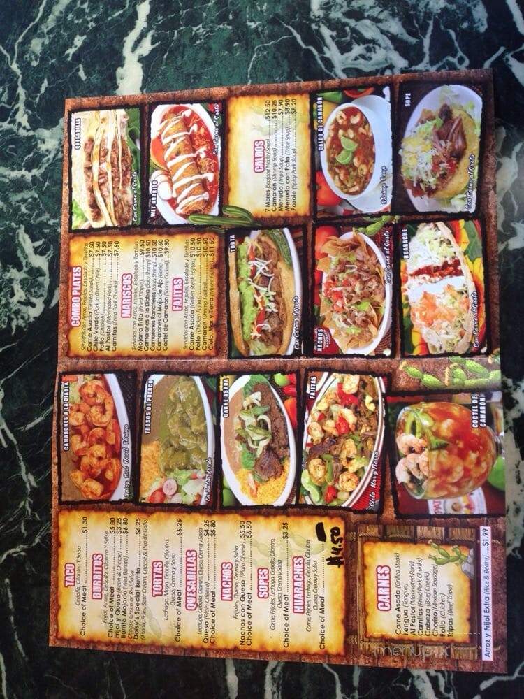 Bienvenido's Tacos & Tacos - Westminster, CA menu_pic