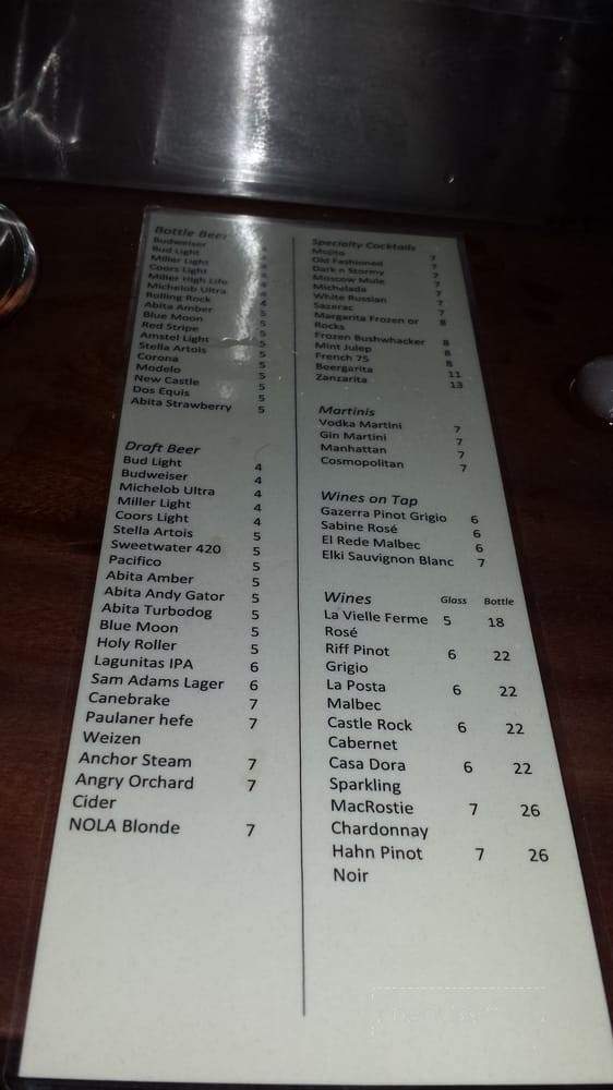 Tchoup Yard - New Orleans, LA menu_pic