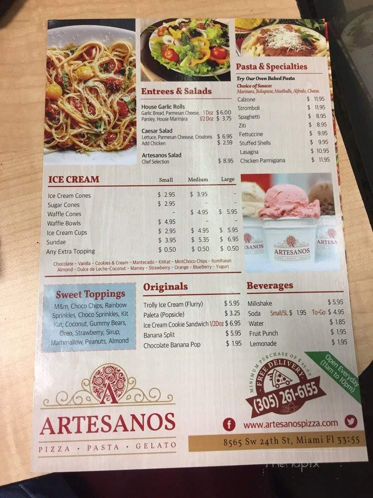 Artesanos - Miami, FL menu_pic
