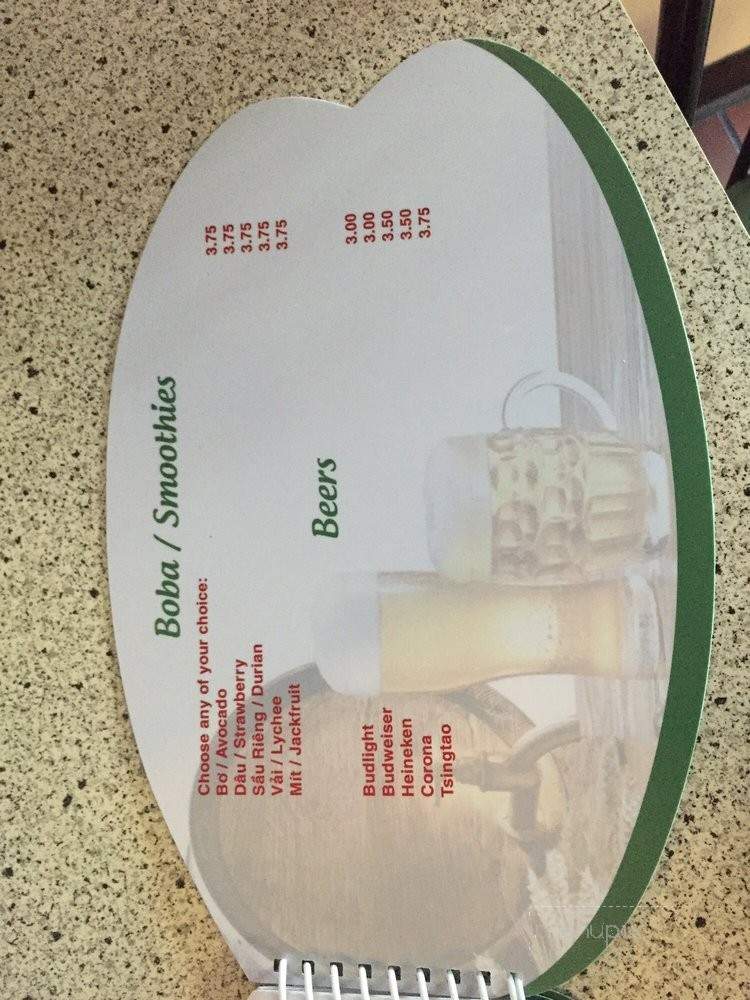 Pho Quynh - Charlotte, NC menu_pic