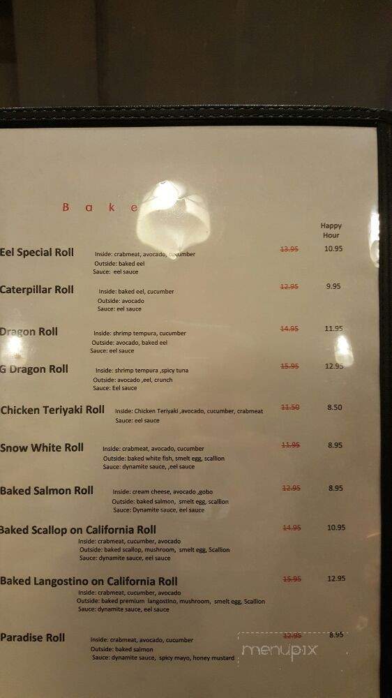 Takumi Sushi & Cafe - Pasadena, CA menu_pic