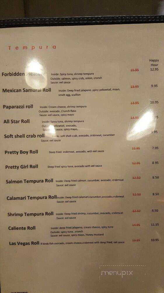 Takumi Sushi & Cafe - Pasadena, CA menu_pic