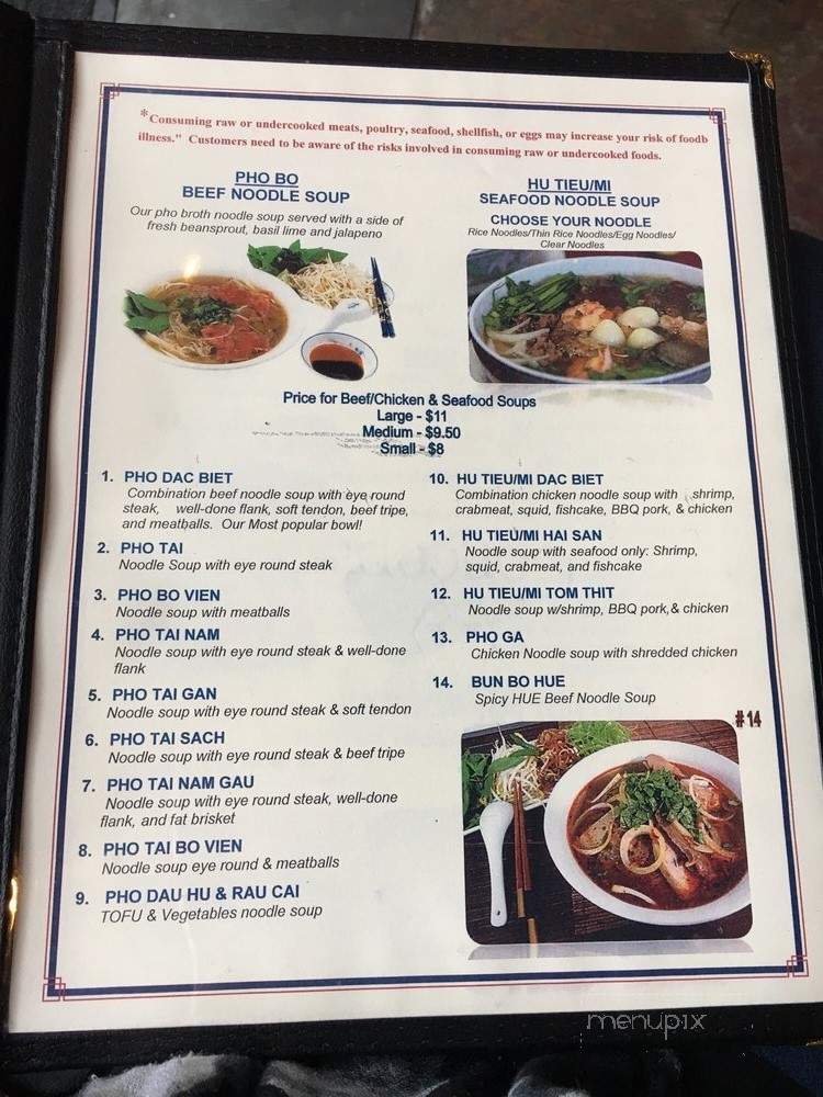 Pho Ngon - Charlotte, NC menu_pic