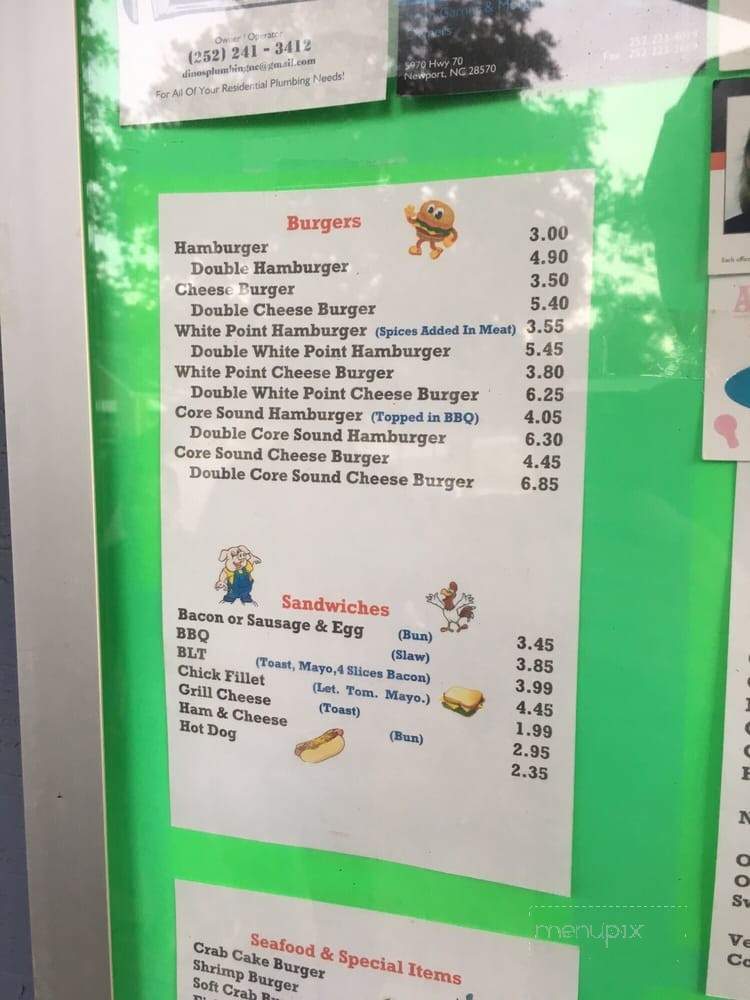 White Point Take Out - Atlantic, NC menu_pic