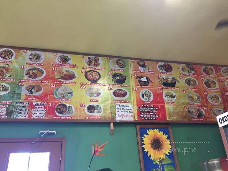 Beto's Birrieria - Stockton, CA menu_pic