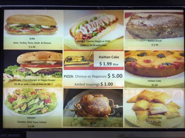 Benny's Caribbean Cuisine - Worcester, MA menu_pic