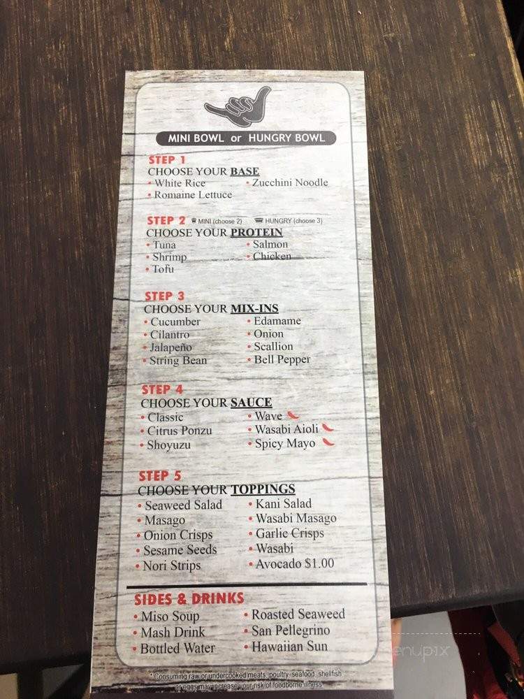 PokeWave - Flushing, NY menu_pic
