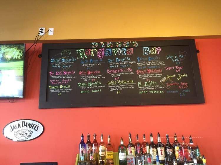 Diego's Burrito Factory & Margarira's Bar - Niceville, FL menu_pic