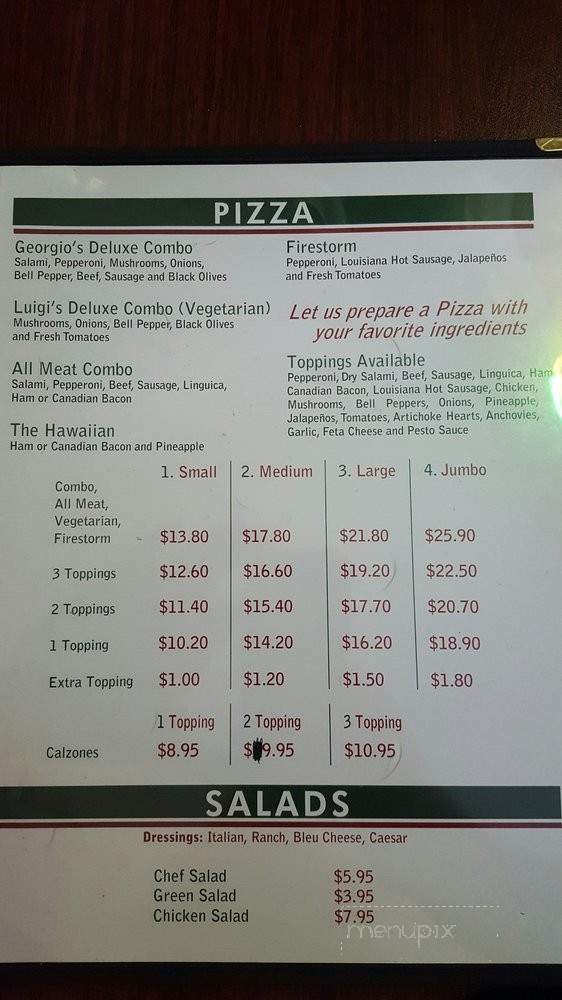 Georgio & Luigi - Victorville, CA menu_pic