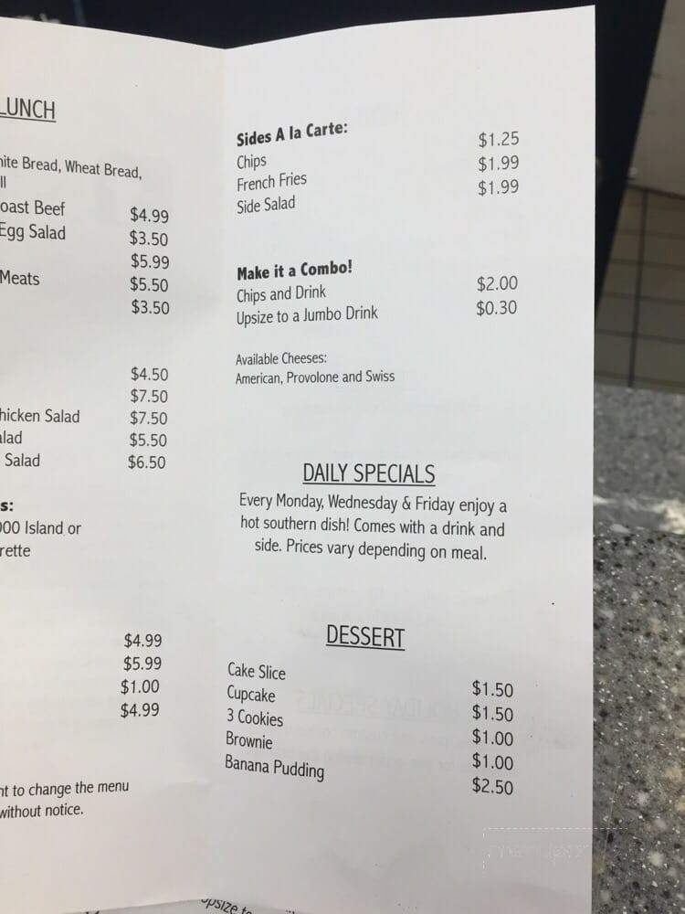 Simply Southern - Jacksonville, FL menu_pic