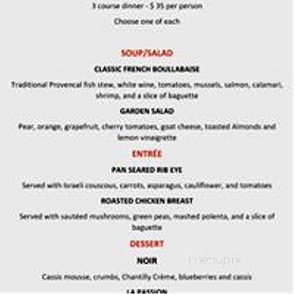 Creme Brulee - Philadelphia, PA menu_pic