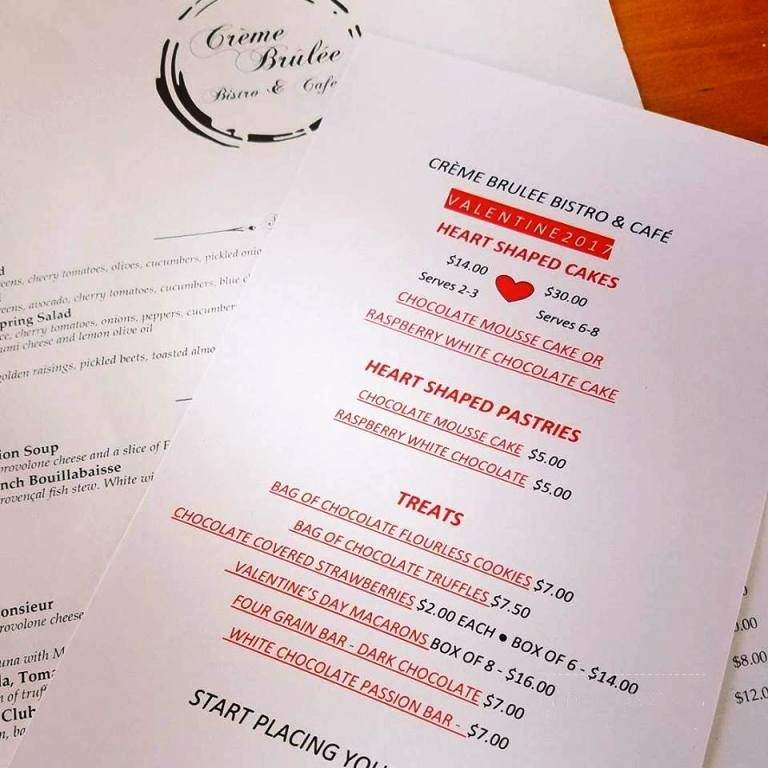 Creme Brulee - Philadelphia, PA menu_pic