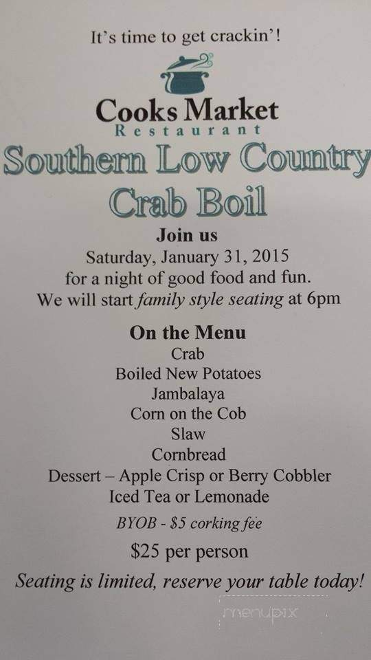 The Cook's Market - Decherd, TN menu_pic