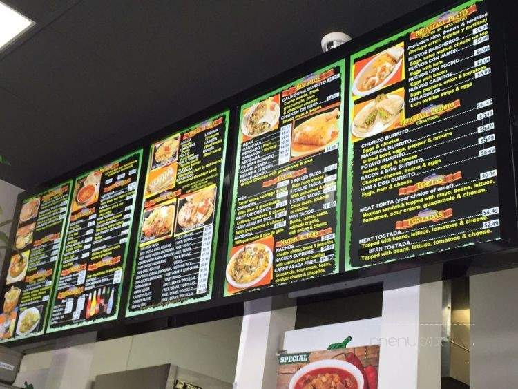 Alejandro's Mexican Food - San Marcos, CA menu_pic
