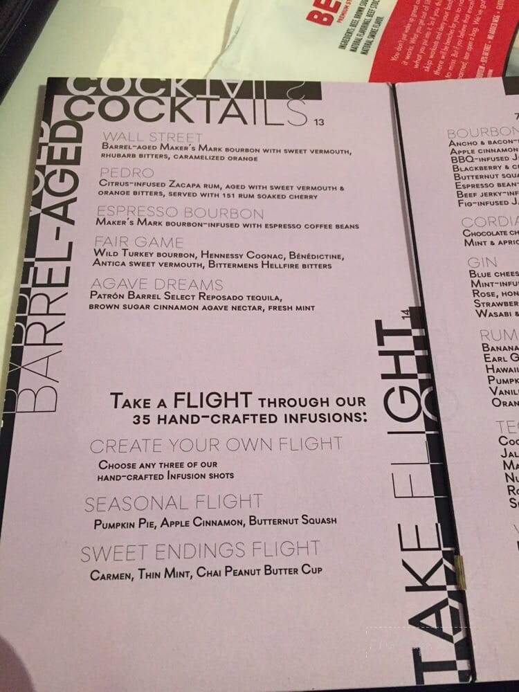 3535 Bar - Las Vegas, NV menu_pic