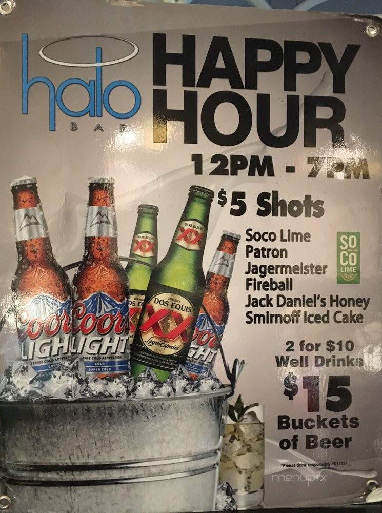 Halo Bar - Paradise, NV menu_pic