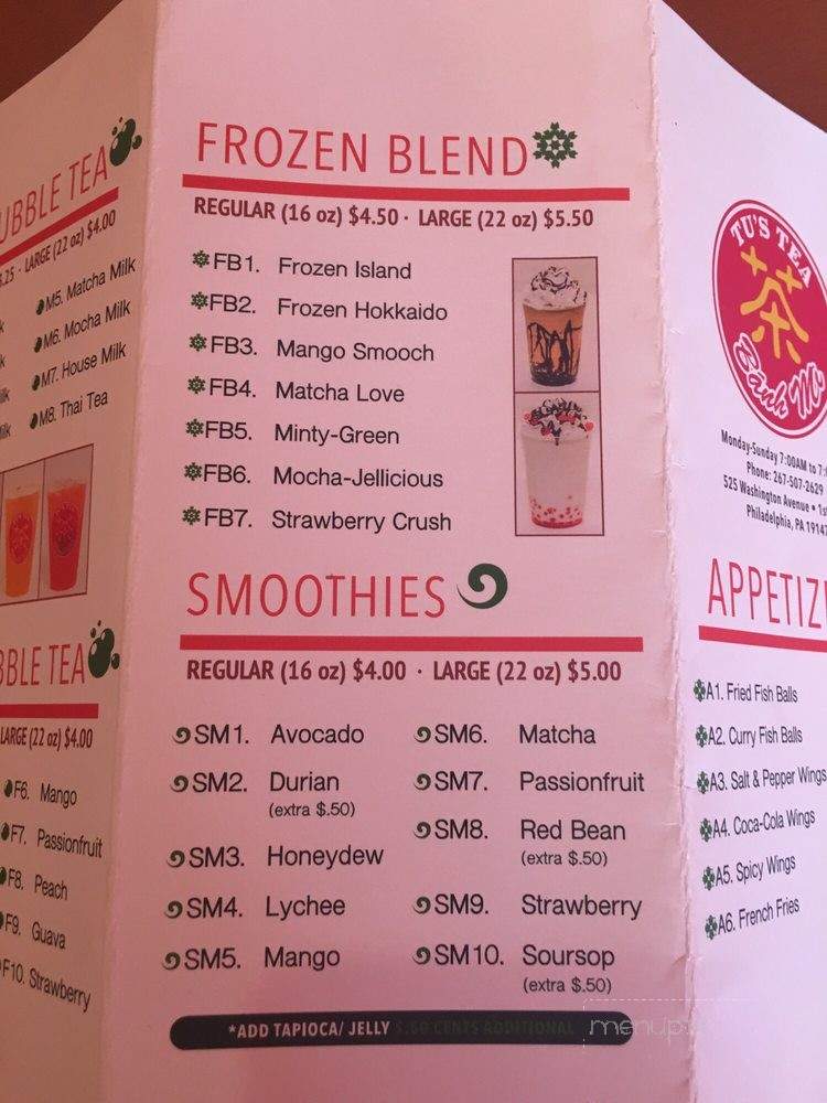 Tu's Tea & Banh Mi South Philly - Philadelphia, PA menu_pic