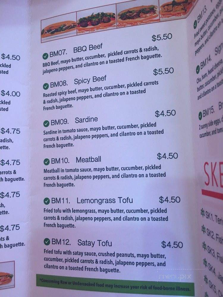 Tu's Tea & Banh Mi South Philly - Philadelphia, PA menu_pic