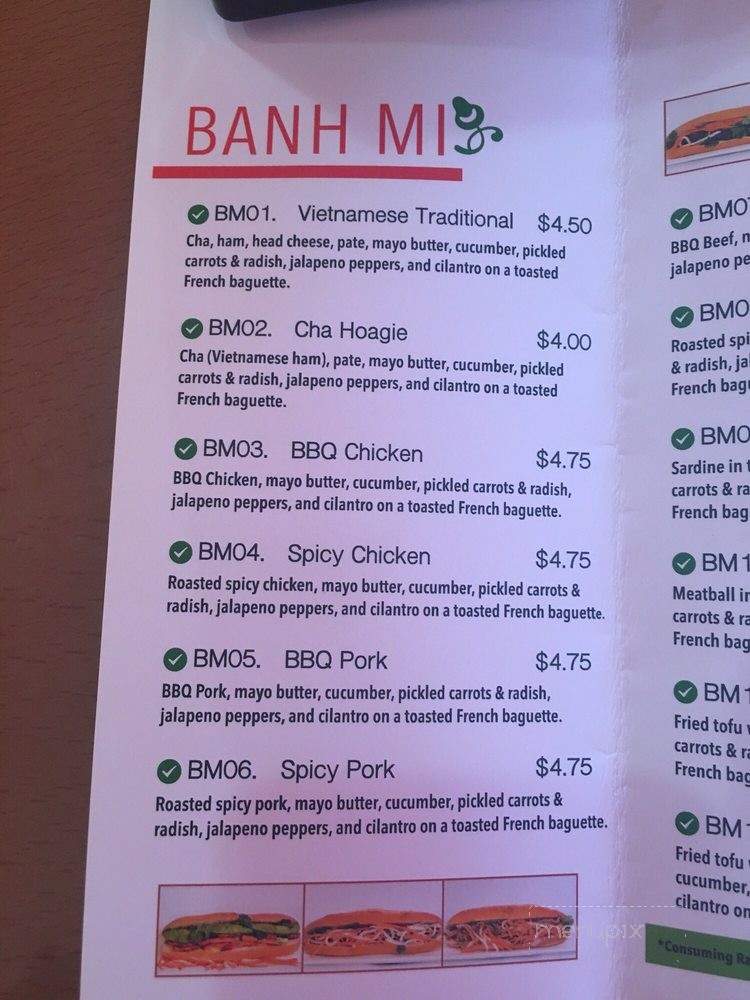 Tu's Tea & Banh Mi South Philly - Philadelphia, PA menu_pic