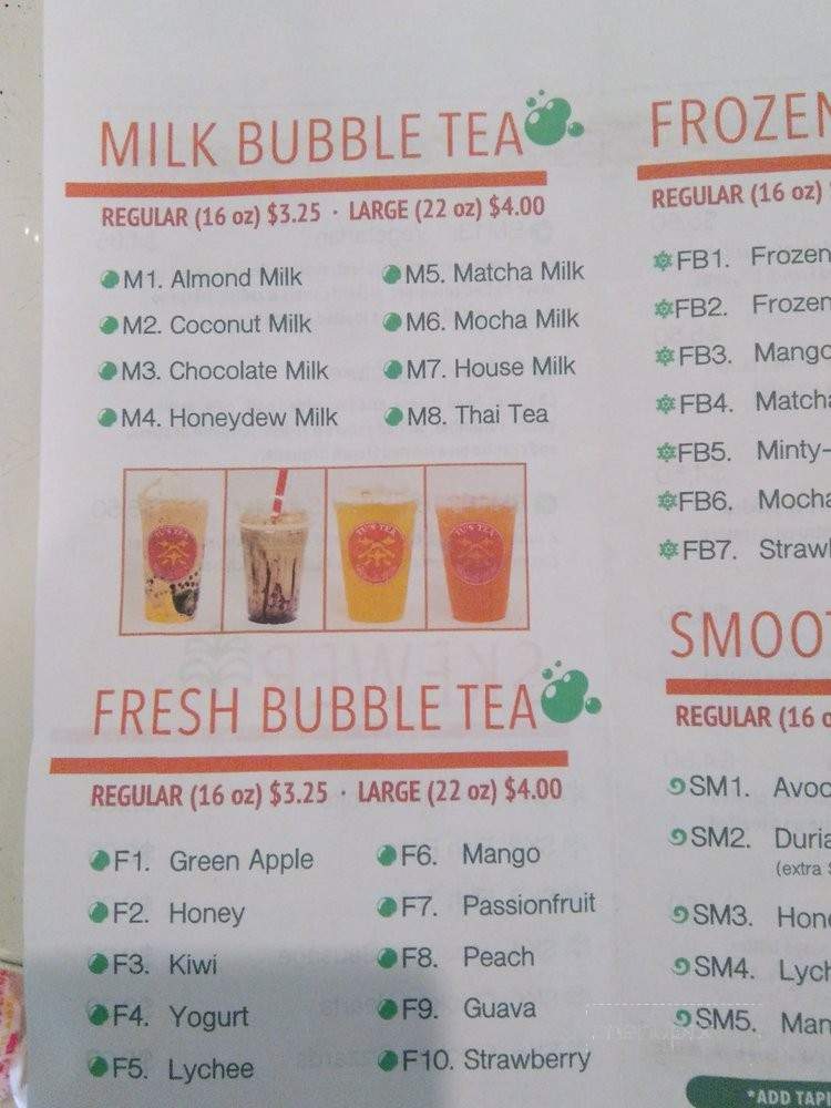 Tu's Tea & Banh Mi South Philly - Philadelphia, PA menu_pic