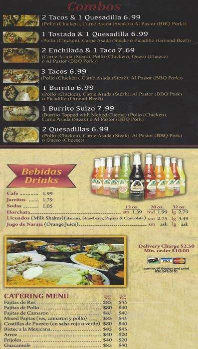 Taqueria El Mirador - Stockton, CA menu_pic