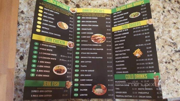 Jamaican Jerk King - Chicago, IL menu_pic