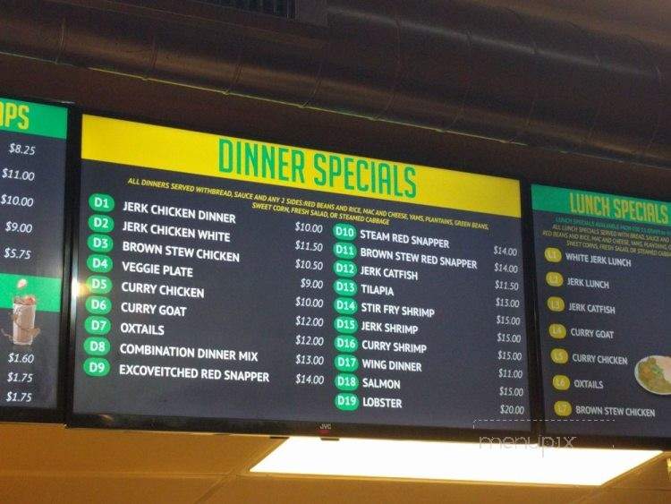 Jamaican Jerk King - Chicago, IL menu_pic