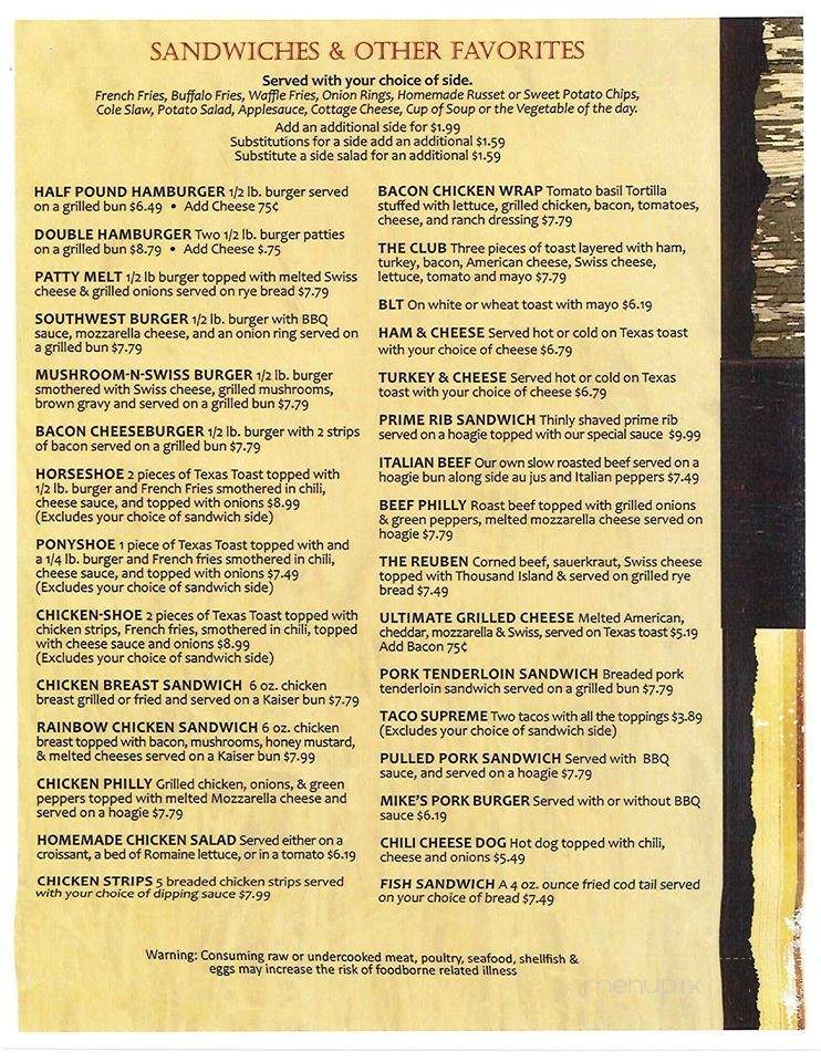 Maedge's Bar & Grill - Alhambra, IL menu_pic