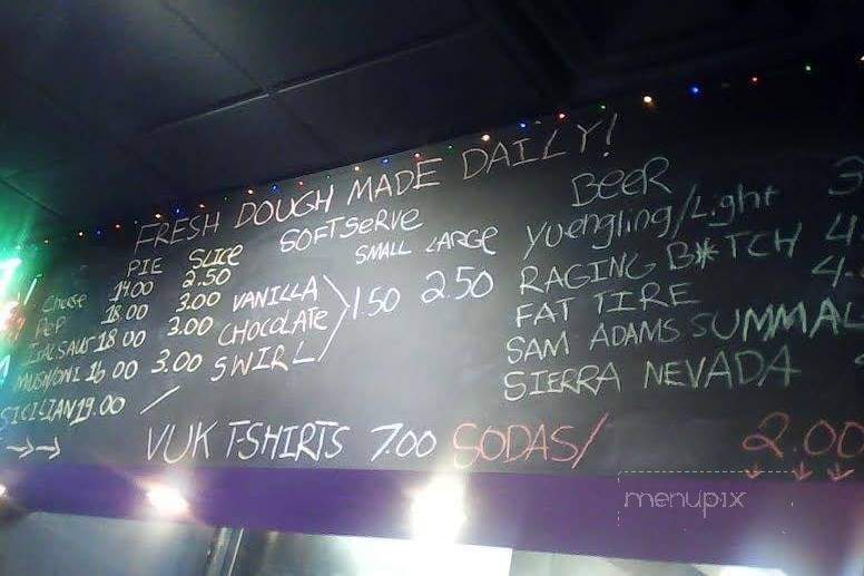 VuK Pinball - Bethesda, MD menu_pic