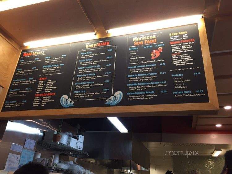 Tacos Sinaloa - Berkeley, CA menu_pic
