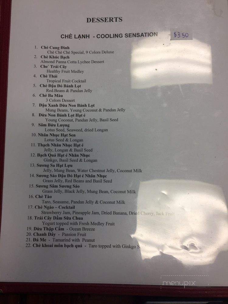 Che Che Che - Garden Grove, CA menu_pic