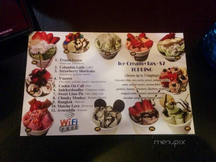 Frozen Ice Cream - Philadelphia, PA menu_pic