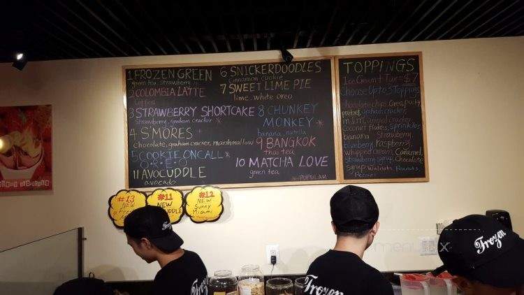 Frozen Ice Cream - Philadelphia, PA menu_pic