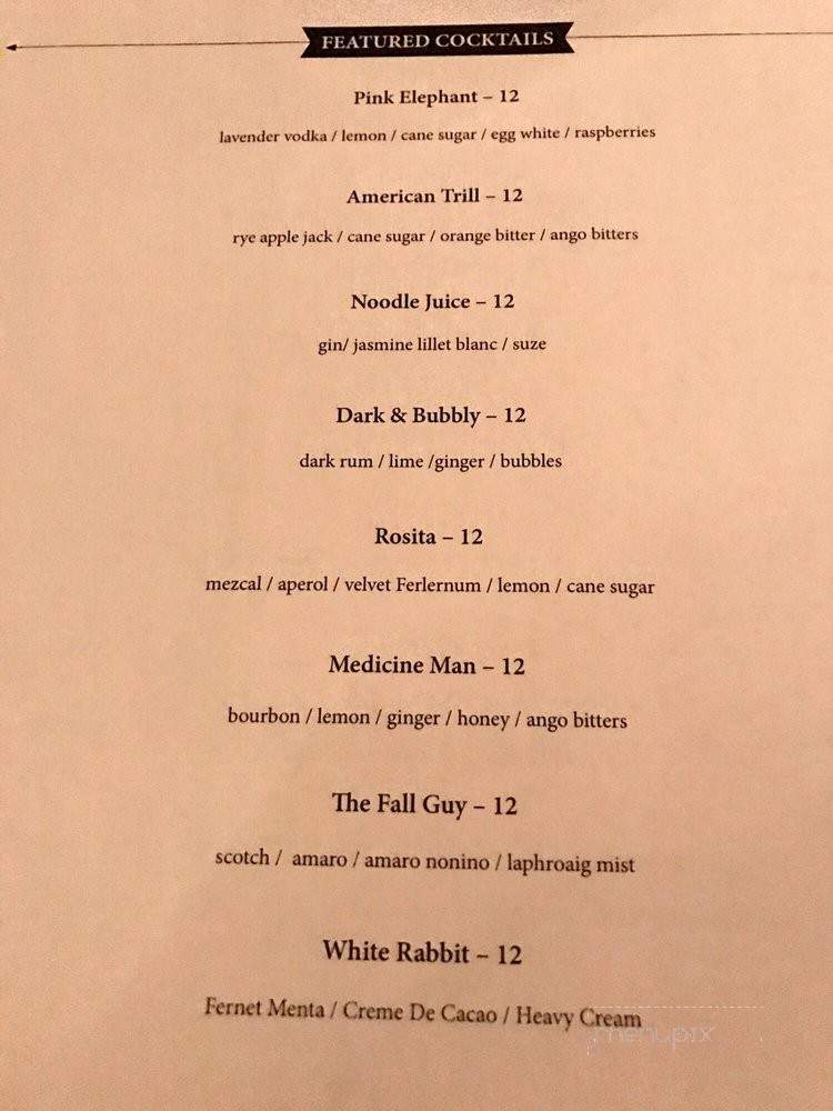 Ms Alice - Costa Mesa, CA menu_pic